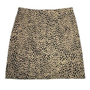 Brandy Melville Leopard Animal Print Mini A-line Skirt One Size